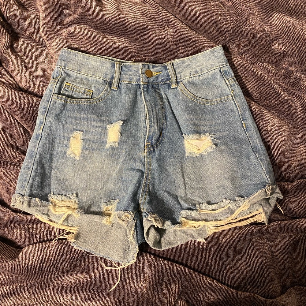 Shein Ripped Denim Shorts